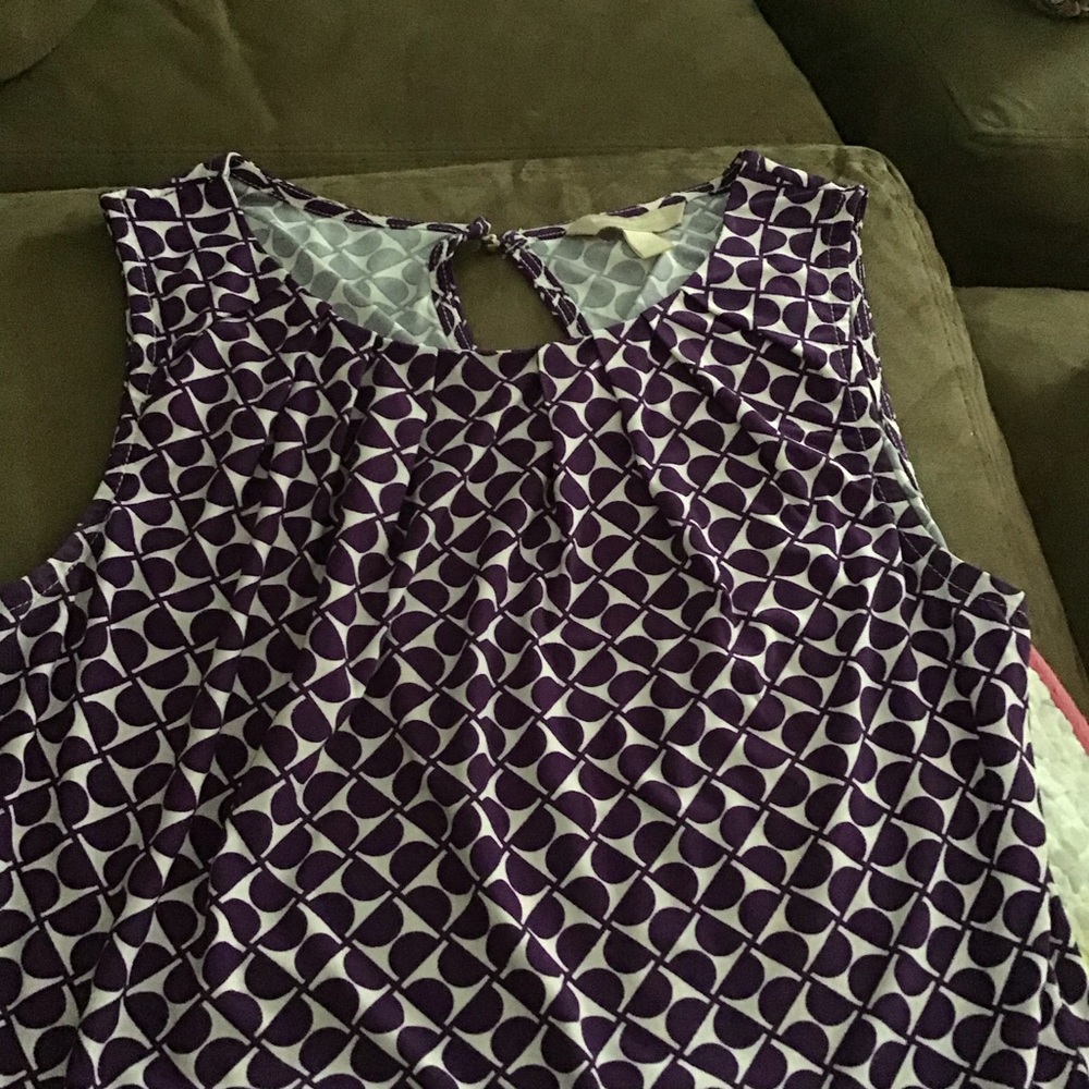 BANANA REPUBLIC woman's top  sz S  purple